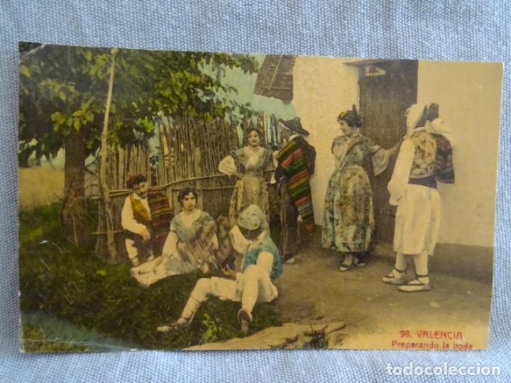 Postais: VALENCIA. 98. PREPARANDO LA BODA. CASTA&Ntilde;EIRA.