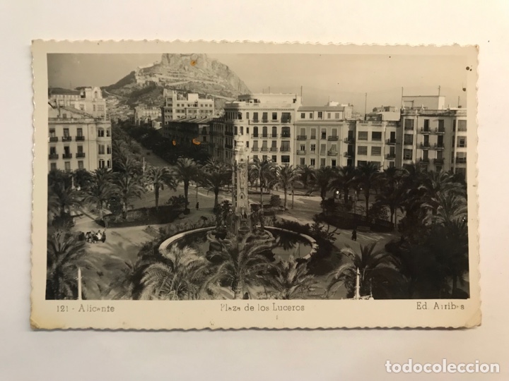 Postais: ALICANTE, Postal No.121, Plaza de los Luceros Ediciones Arribas (h.1950?) dedicada&hellip;