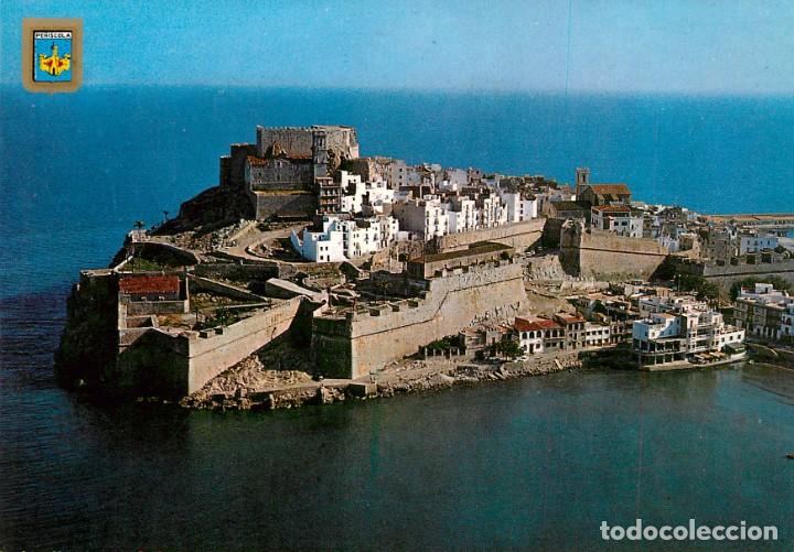 Postkarten: em1857 Pe&ntilde;iscola vista aerea 1970 escudo de oro n&ordm;44