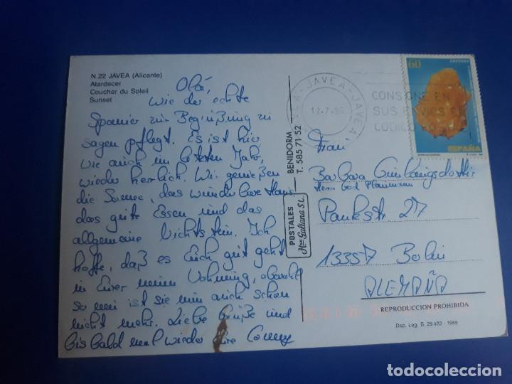 Postales: 22 - JAVEA - ATARCEDER - A&Ntilde;O 1995 - Foto 2