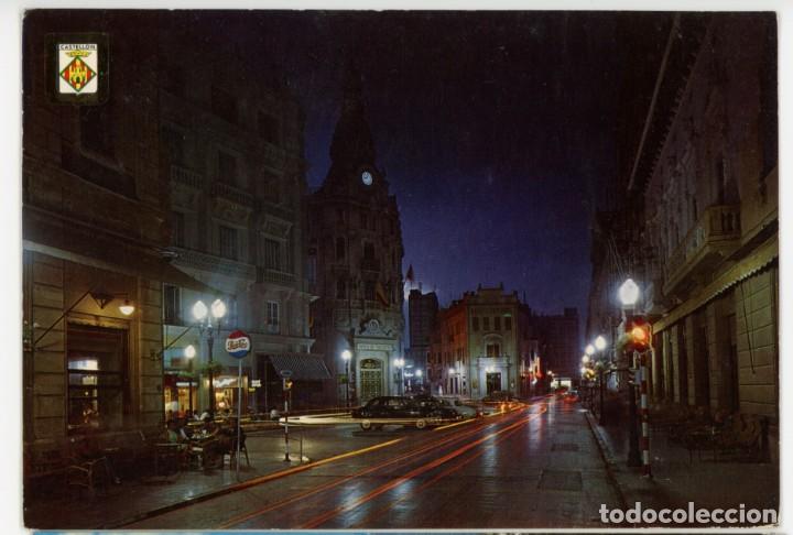 Postkarten: em1907 castellon puerta del sol nocturna 1965 fisa n&ordm;40 pepsi
