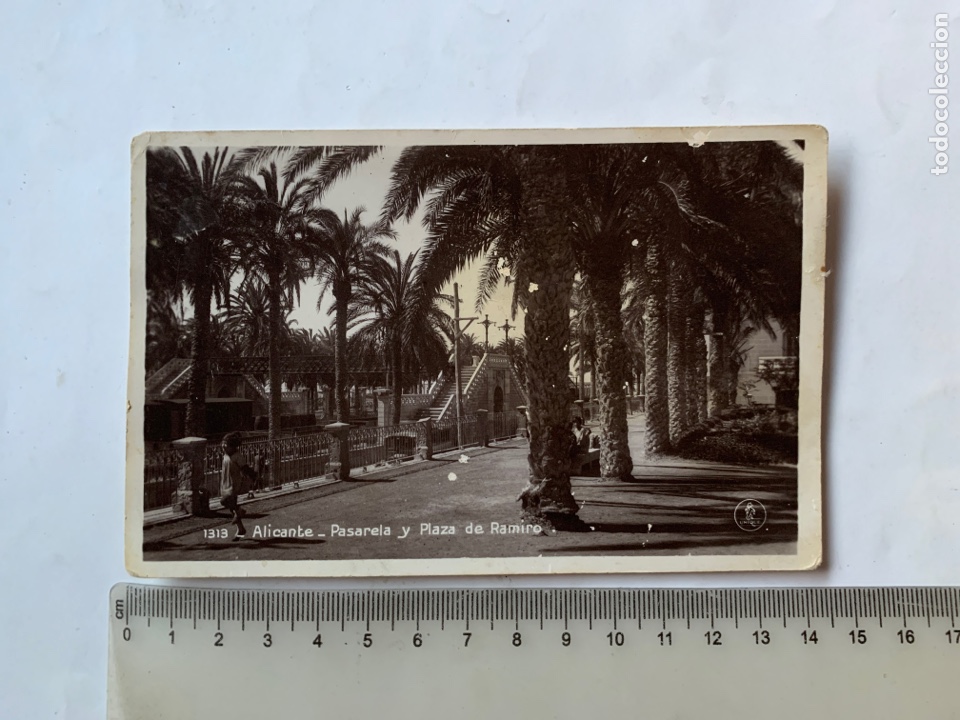 Postais: POSTAL. ALICANTE. PASARELA Y PLAZA DE RAMIRO. EDICIONES UNIQUE.