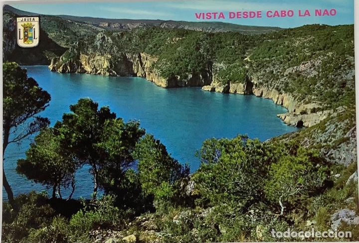 Postais: ALICANTE, JAVEA Vista desde el Cabo La Nao. Hnos Galiana. Circulada 1979