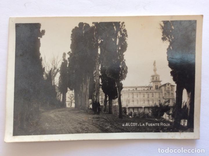 Postkarten: POSTAL FOTOGR&Aacute;FICA. LA FUENTE ROJA, FONT ROCHA. N&Uacute;MERO 4. ALCOY. ALICANTE.
