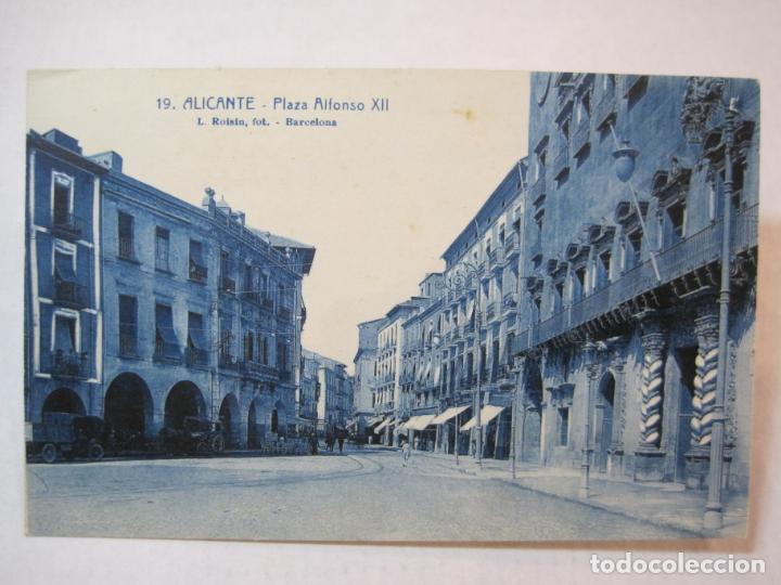 Cartoline: ALICANTE-PLAZA ALFONSO XII-ROISIN-19-POSTAL ANTIGUA-(86.579)