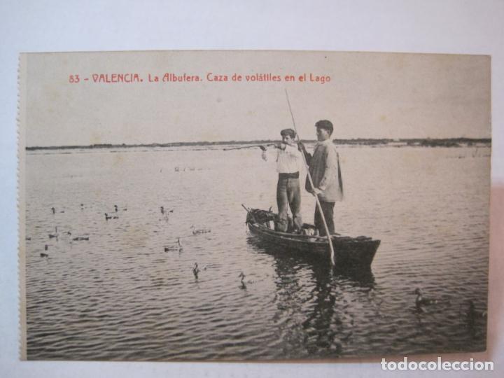 Postkarten: VALENCIA-LA ALBUFERA-CAZA DE VOLATILES EN EL LAGO-THOMAS-83-POSTAL ANTIGUA-(86.685)