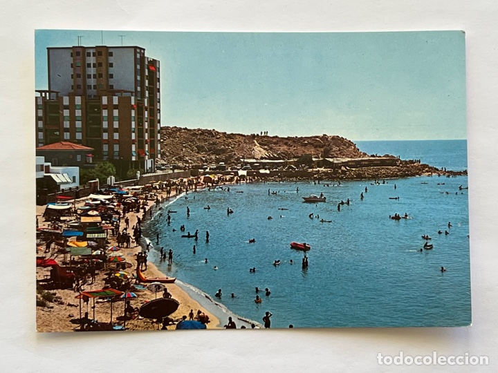 Cartes Postales: CULLERA (Valencia) Postal No.2, Concha de Oro. Faro. Isla de los Pensamientos