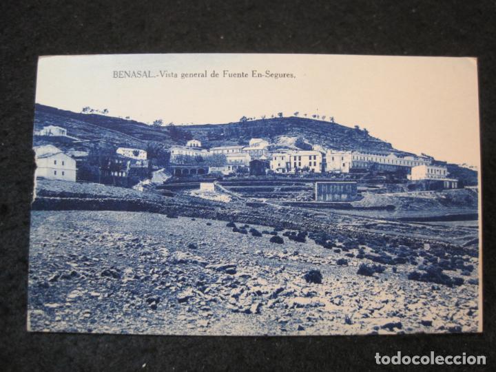 Postkarten: BENASAL-VISTA GENERAL EN FUENTE EN SEGURES-POSTAL ANTIGUA-(87.351)