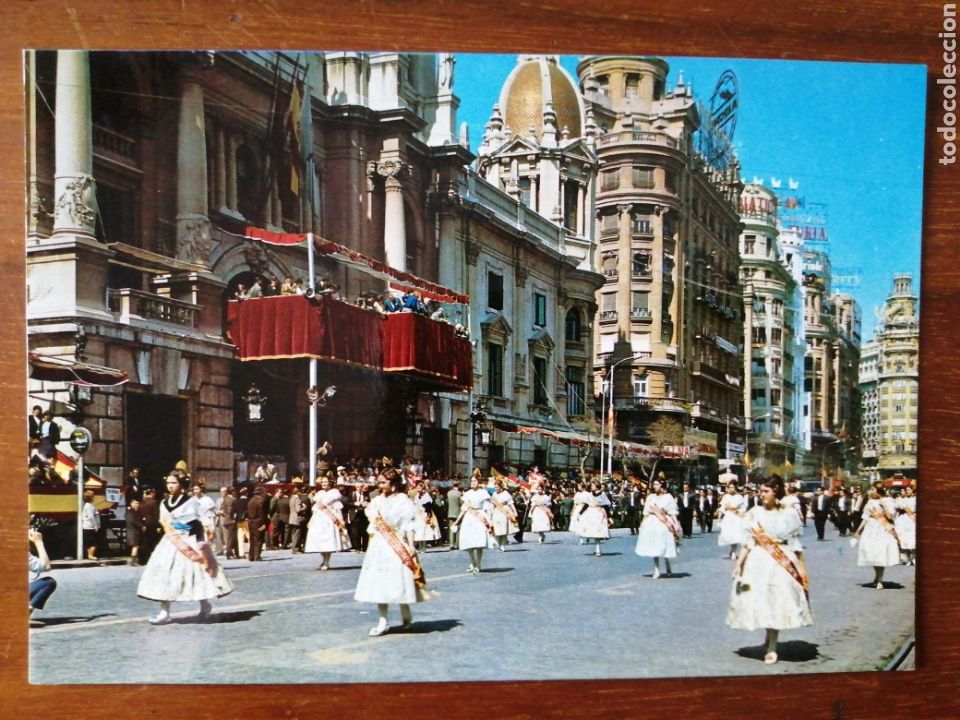 Postales: POSTAL VALENCIA DESFILE FALLAS - Foto 1