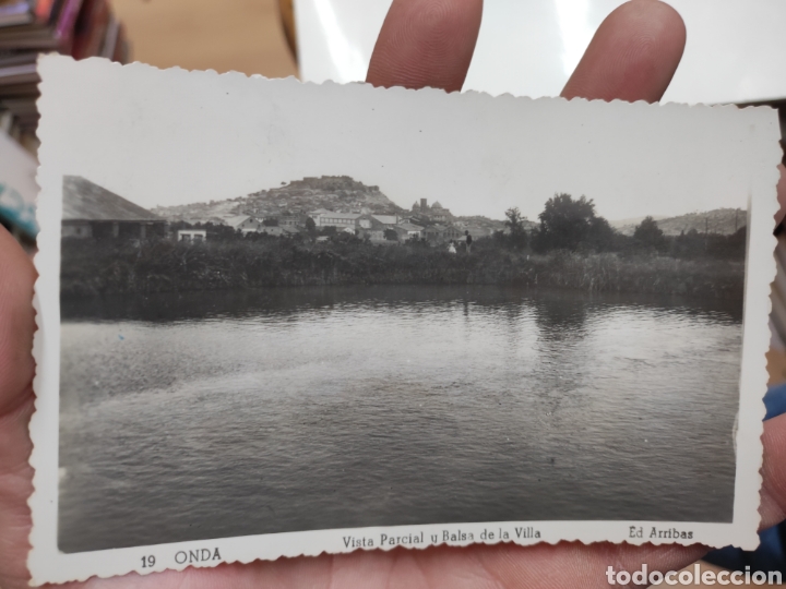 Postales: Postal vista parcial y balsa de la villa(onda/Castell&oacute;n)a&ntilde;os 50,ed Arribas,14x9