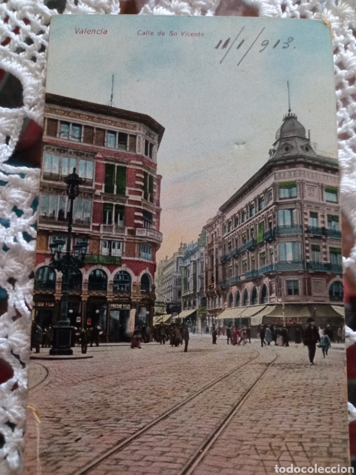 Postais: postal calle de San Vicente 1913