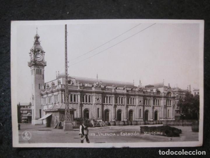 Postais: VALENCIA-ESTACION MARITIMA-UNIQUE-1219-FOTOGRAFICA-POSTAL ANTIGUA-(89.814)