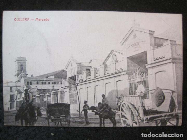 Postkarten: CULLERA-MERCADO CARNES Y VERDURAS-EDICION JOSE ROGER-POSTAL ANTIGUA-(90.207)