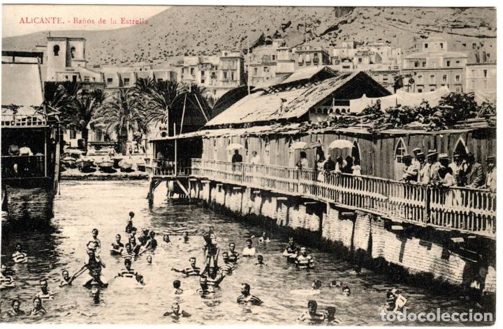Postcards: BONITA POSTAL - ALICANTE - BA&Ntilde;OS DE LA ESTRELLA - EDICION &rdquo;ARCA DE NOE&rdquo;