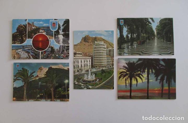 Postkarten: CINCO POSTALES DE ALICANTE