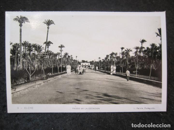 Postcards: ELCHE-PASEO DE LA ESTACION-ROISIN-3-FOTOGRAFICA-POSTAL ANTIGUA-(91.068)