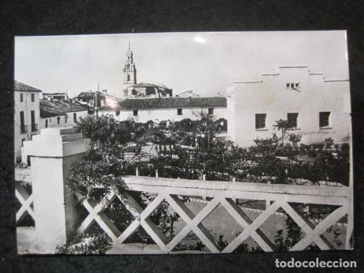 Postcards: ENGUERA-GRUPO ESCOLAR LOPEZ PALOP-VISTA DEL JARDIN-20-VIUDA JAIME BARBERAN-POSTAL ANTIGUA-(91.073)
