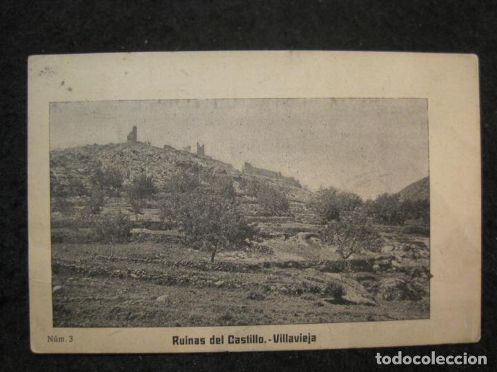 Postcards: VILLAVIEJA-RUINAS DEL CASTILLO-REVERSO SIN DIVIDIR-POSTAL ANTIGUA-(91.076)