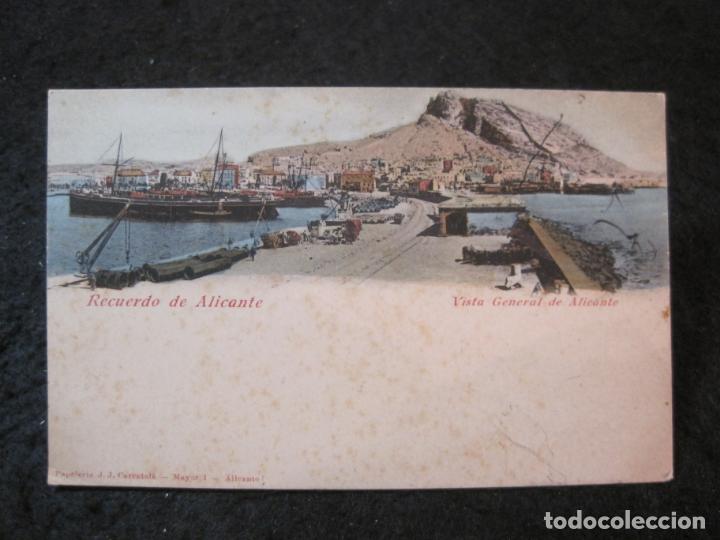 Postkarten: ALICANTE-VISTA GENERAL-REVERSO SIN DIVIDIR-PAP&middot;J.J.CARRATALA-POSTAL ANTIGUA-(91.470)