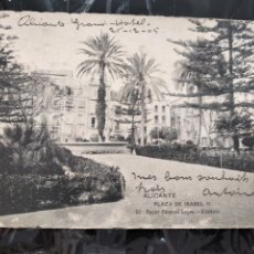 Postales: ALICANTE CIRCULADA BÉLGICA PLAZA ISABEL II 1905