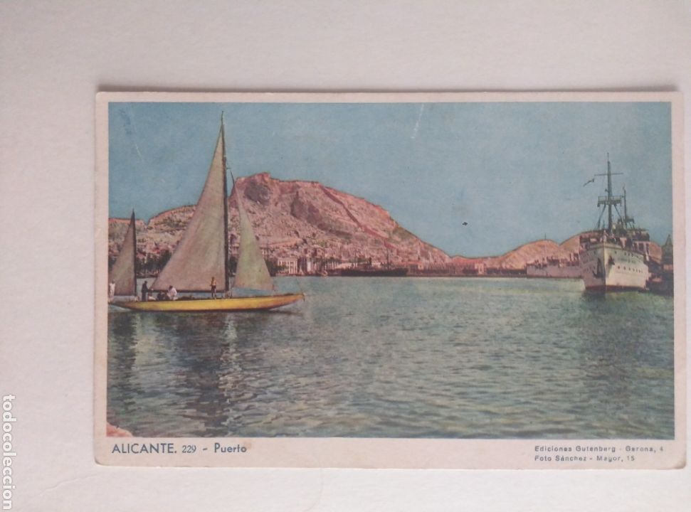 Cartoline: ALICANTE, PUERTO. Ed. Gutenberg, Foto S&aacute;nchez.