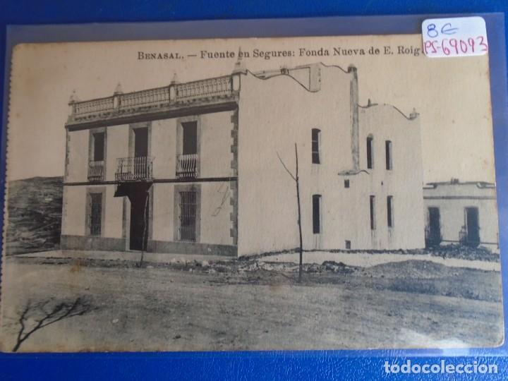 Postcards: (PS-69093)POSTAL DE BENASAL-FUENTE EN SEGURA:FONDA NUEVA DE E.ROIG.EDITOR GILBERTO MACHI