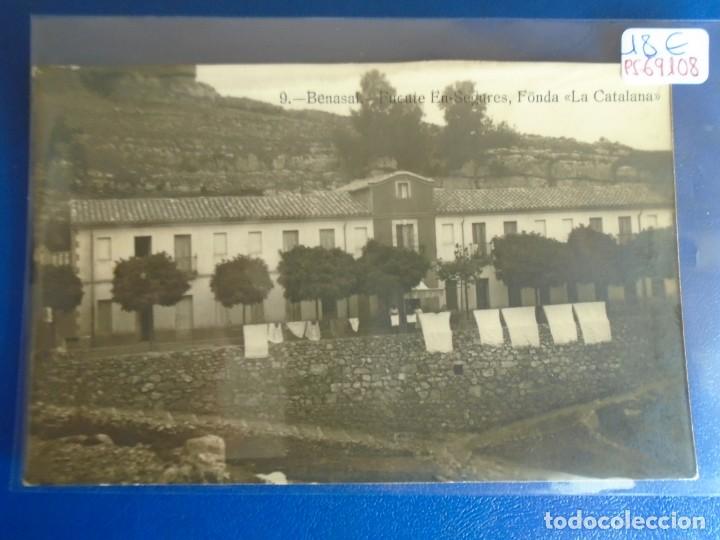 Postcards: (PS-69108)POSTAL FOTOGRAFICA DE BENASAL-FUENTE EN SEGURES.FONDA LA CATALANA