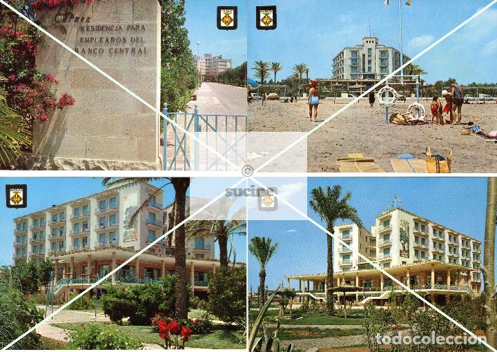 Cartes Postales: CASTELLON EN EL RECUERDO 4 POSTALES DESAPARECIDA RESIDENCIA DEL CARMEN BANCO CENTRAL