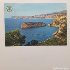 Postales: POSTAL JAVEA ISLA DE AMBOLO Y CALA DE LA GRANADELLA 1967 CIRCULADA (ALICANTE) MATASELLOS JAVEA