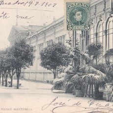 Postales: VALENCIA, PARQUE MUSEO MARTORELL. ED. HAUSER Y MENET Nº 768. CIRCULADA EN 1902. REVERSO SIN DIVIDIR. Lote 337389113