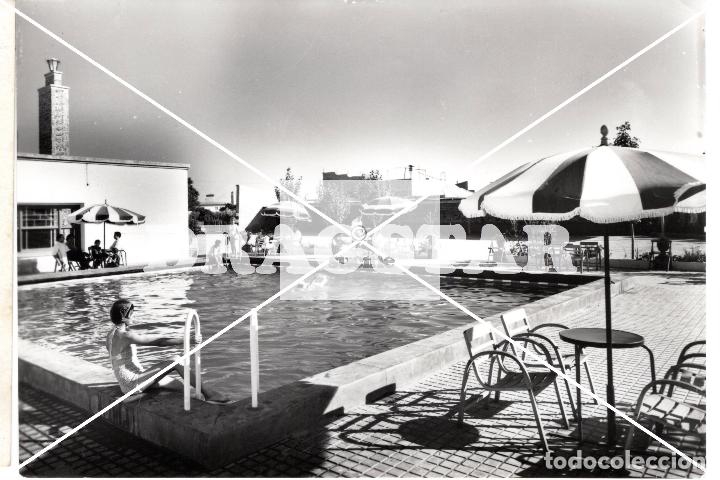 Cartes Postales: POSTAL ORIGINAL PISCINA DEL RESTAURANTE LA MAGDALENA EN NACIONAL 340 CASTELLON
