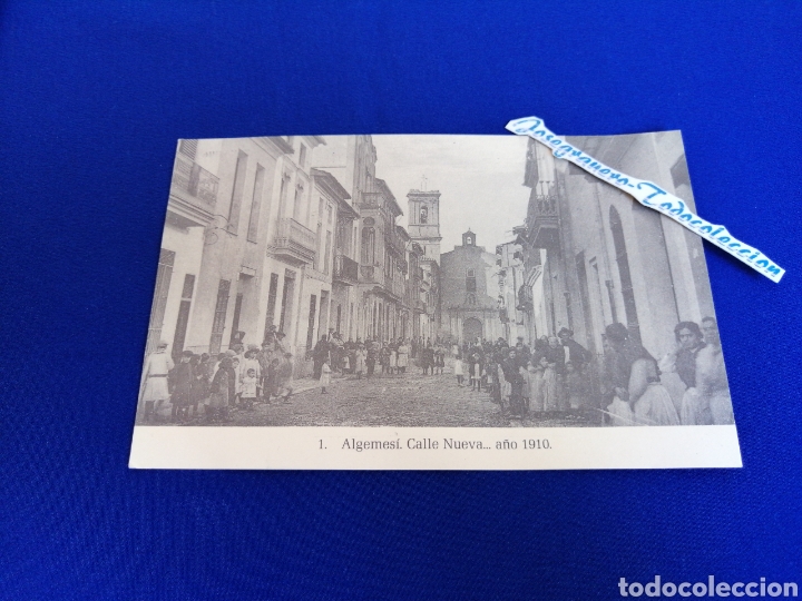 Postales: ALGEMESI CALLE NUEVA 1910 - Foto 1