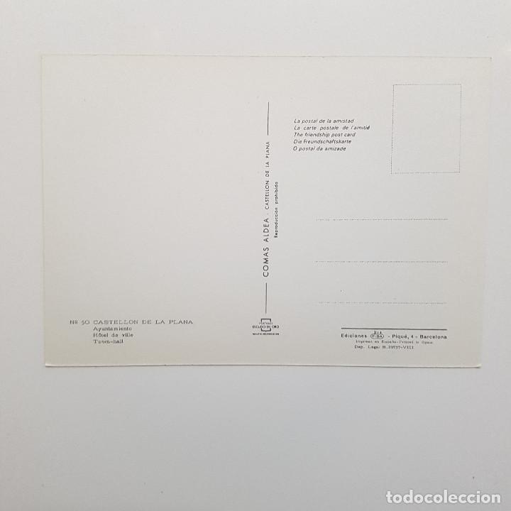 Postales: POSTAL CASTELLON DE LA PLANA AYUNTAMIENTO 1965 SIN CIRCULAR - Foto 2 - 339335393