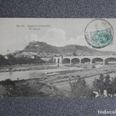 Postales: SAGUNTO VALENCIA - RÍO PALENCIA POSTAL CIRCULADA AÑO 1910. Lote 339409543