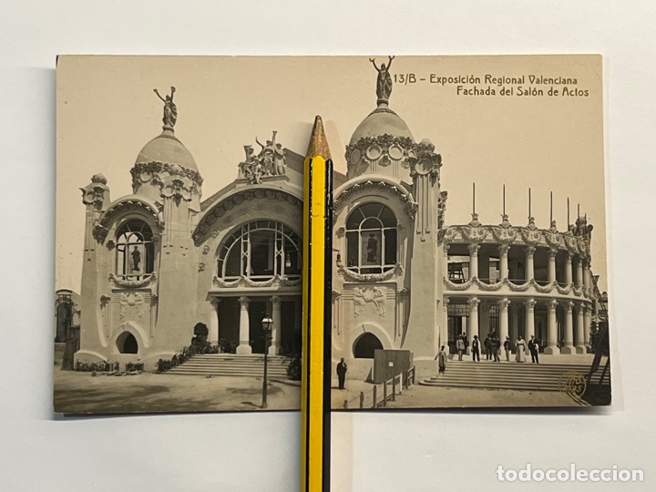 Postais: 13/B.- Exposici&oacute;n Regional Valenciana. Fachada del Sal&oacute;n de Actos.. Fototipia Thomas