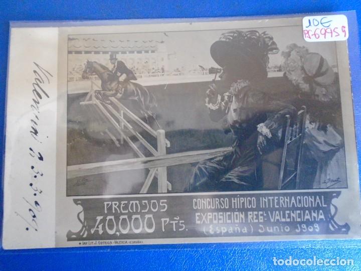 Postcards: (PS-69959)POSTAL EXPOSICION REGIONAL VALENCIANA-CONCURSO HIPICO INTERNACIONAL JUNIO 1909.J.D.P.