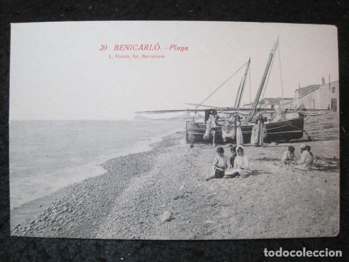 Postcards: BENICARLO-PLAYA-ROISIN-20-POSTAL ANTIGUA-(94.768)