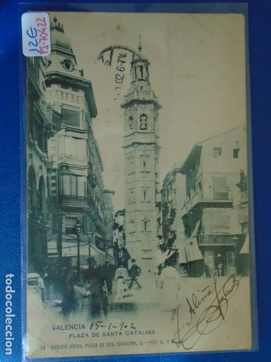 Postcards: (PS-70422)POSTAL DE VALENCIA-PLAZA DE SANTA CATALINA.VICENTE BOIRA
