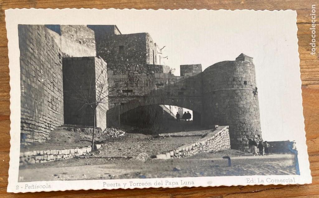 Postcards: FOTO POSTAL DE PE&Ntilde;ISCOLA (CASTELLON) VISTA PARCIAL, N&ordm; 7 ED. LA COMERCIAL, SIN CIRCULAR