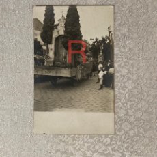 Postales: ANTIGUA POSTAL FOTOGRÁFICA, CARROZA, HOMENAJE A BLASCO IBÁÑEZ. VALENCIA. 1921.. Lote 362629640