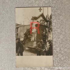Postales: ANTIGUA POSTAL FOTOGRÁFICA, CARROZA, HOMENAJE A BLASCO IBÁÑEZ. VALENCIA. 1921.. Lote 362631280