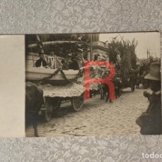 Postales: ANTIGUA POSTAL FOTOGRÁFICA, CARROZA, HOMENAJE A BLASCO IBÁÑEZ. VALENCIA. 1921.. Lote 362633050