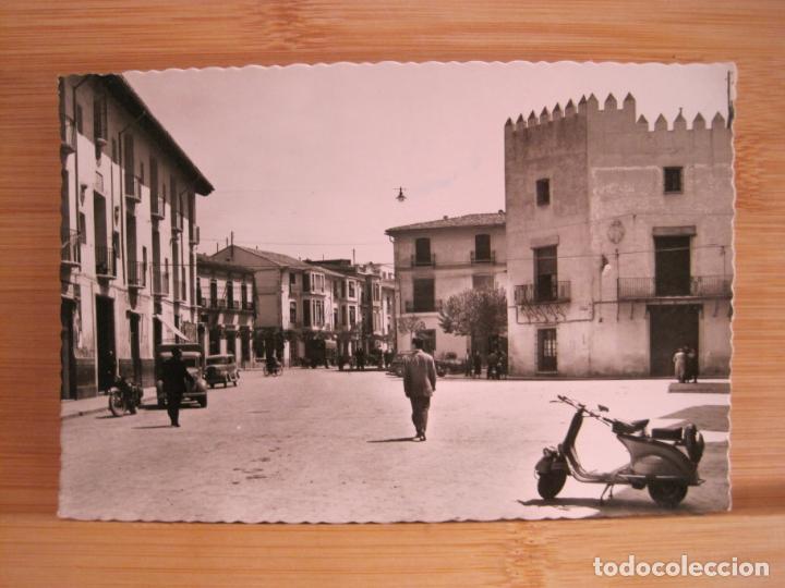 Postcards: GANDIA-PLAZA LEANDRO CALVO-21-GARCIA GARRABELLA-POSTAL ANTIGUA-(97.204)
