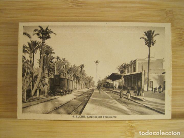 Postcards: ELCHE-ESTACION DEL FERROCARRIL-POSTAL ANTIGUA-(97.206)