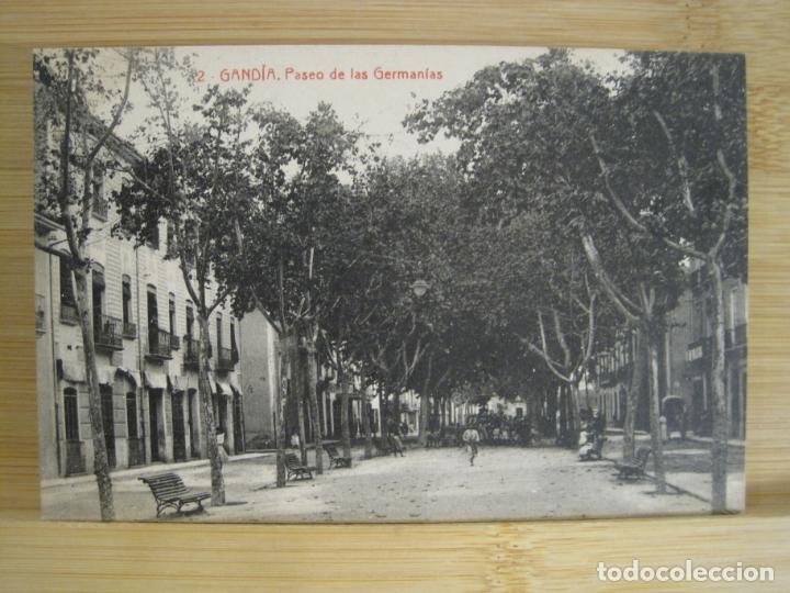 Postais: GANDIA-PASEO DE LAS GERMANIAS-THOMAS-2-POSTAL ANTIGUA-(97.289)