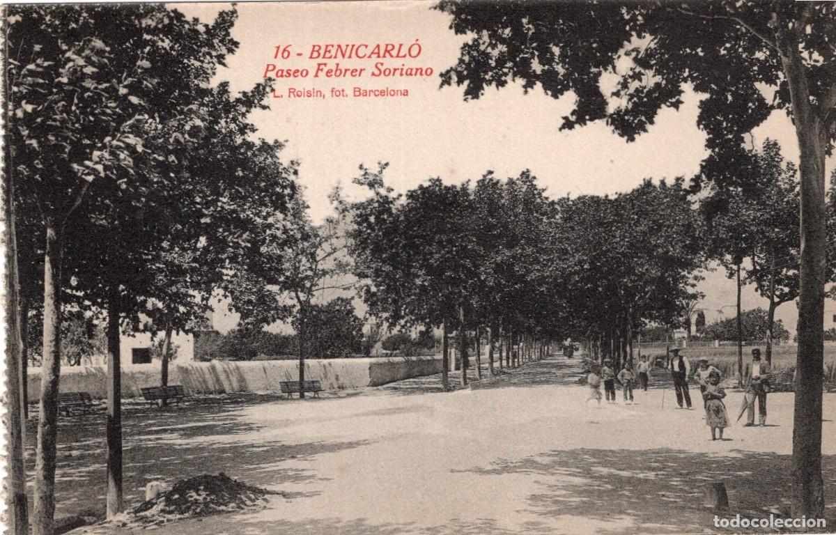 Postkarten: BENICARLO. 16 PASEO FEBRER SORIANO. ROISIN