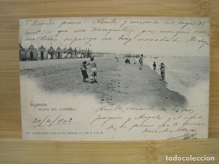 Postais: VALENCIA-PLAYA DEL CABA&Ntilde;AL-REVERSO SIN DIVIDIR-POSTAL ANTIGUA-(97.918)