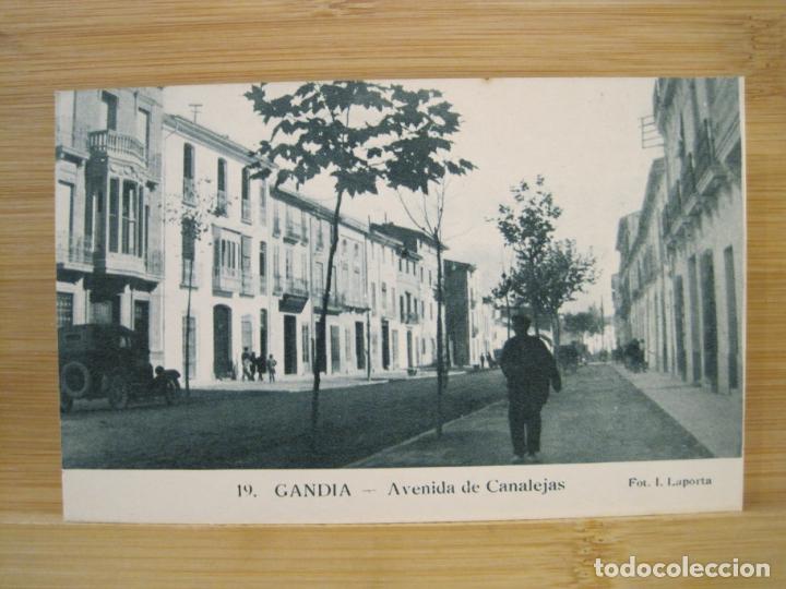 Postais: GANDIA-AVENIDA DE CANALEJAS-POSTAL ANTIGUA-(97.922)