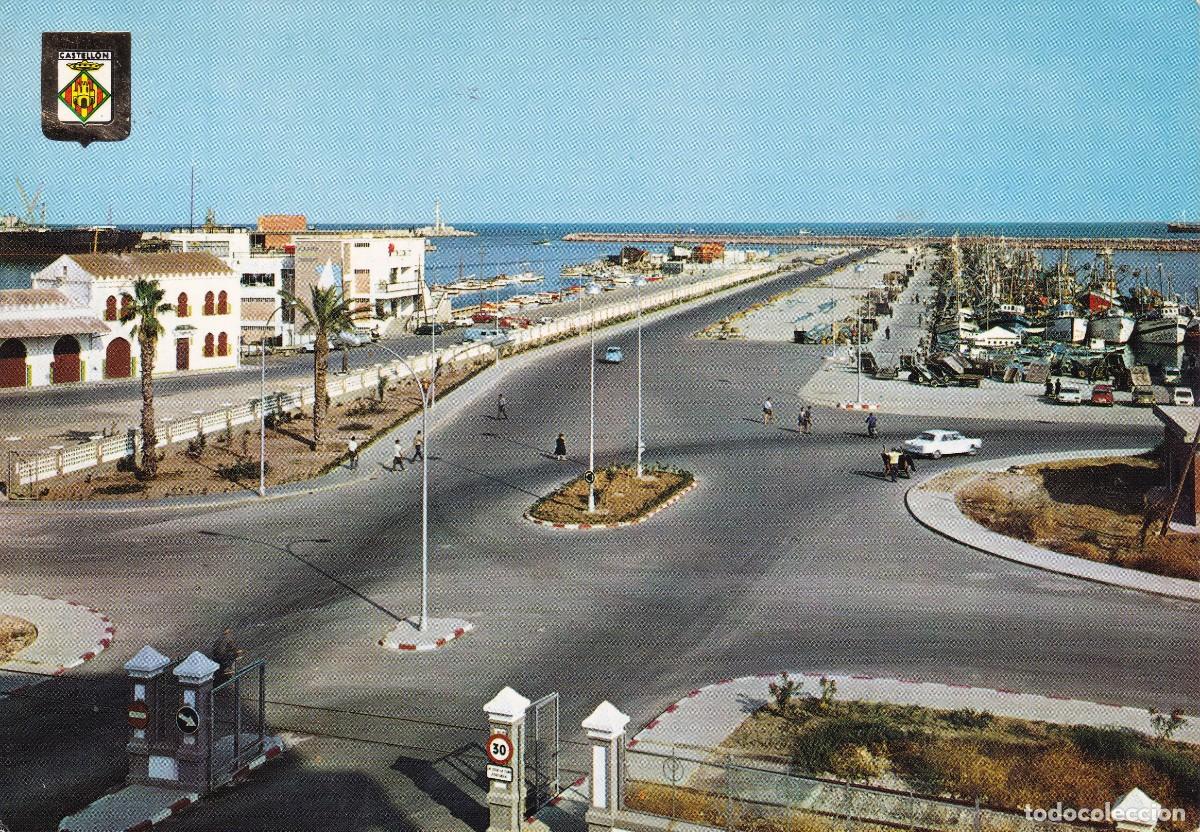 Postales: n&ordm; 110 Castell&oacute;n de la Plana vista del puerto ed. Comas escrita