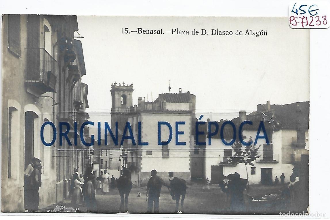 Postais: (PS-71238)POSTAL FOTOGRAFICA DE BENASAL-PLAZA DEL D.BLASCO DE ALAGON